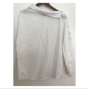 White shirt shoulder off